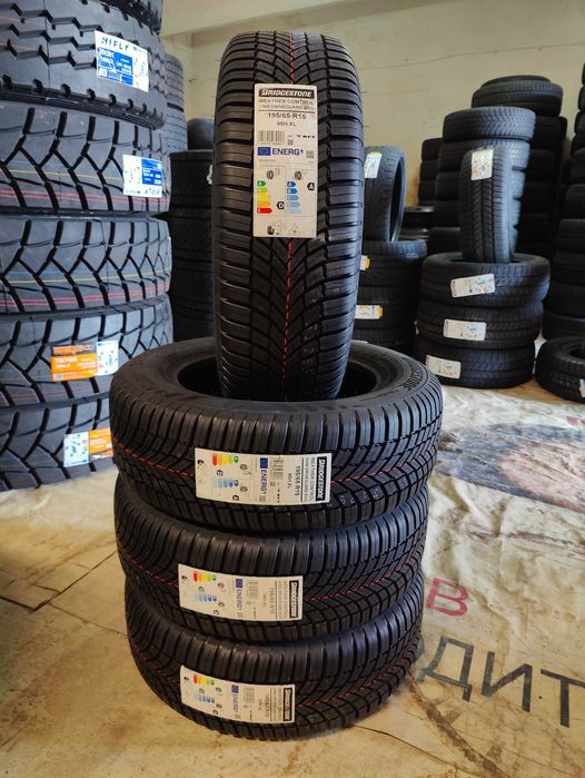 4 Нови всесезонни гуми 195/65R15 Bridgestone DGuardA005 XL 95H RunFlat
