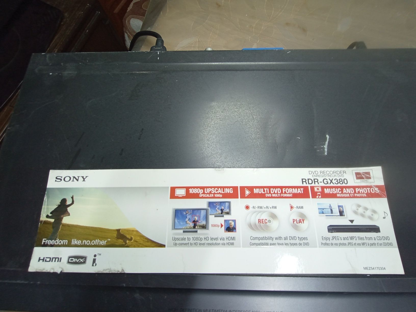 DVD Recorder Sony RDR-GX380