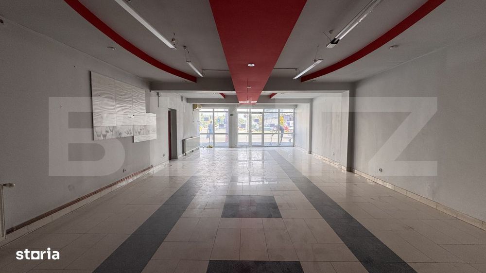 Spatiu comercial 163 mp, vitrina, vad auto/pietonal, Calea Bucuresti
