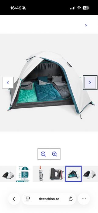 Cort Camping MH100 Fresh & Black 3 Persoane