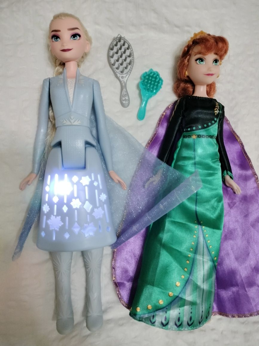 Păpuși Ana și Elsa Frozen 2
