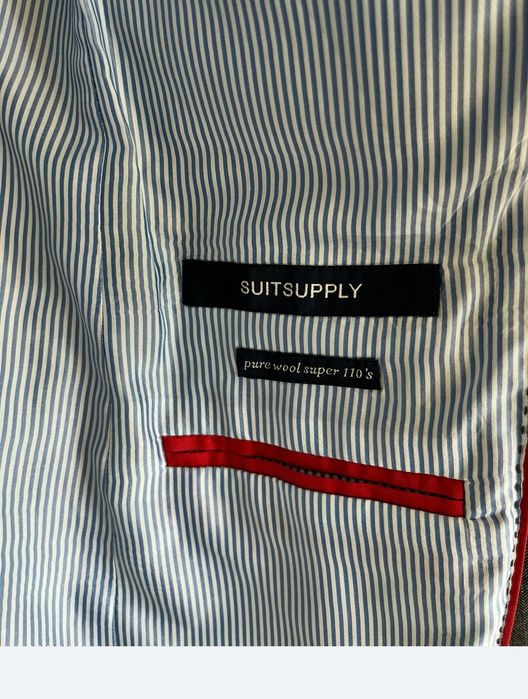 Sacou Suitsupply 48 Pure Wool