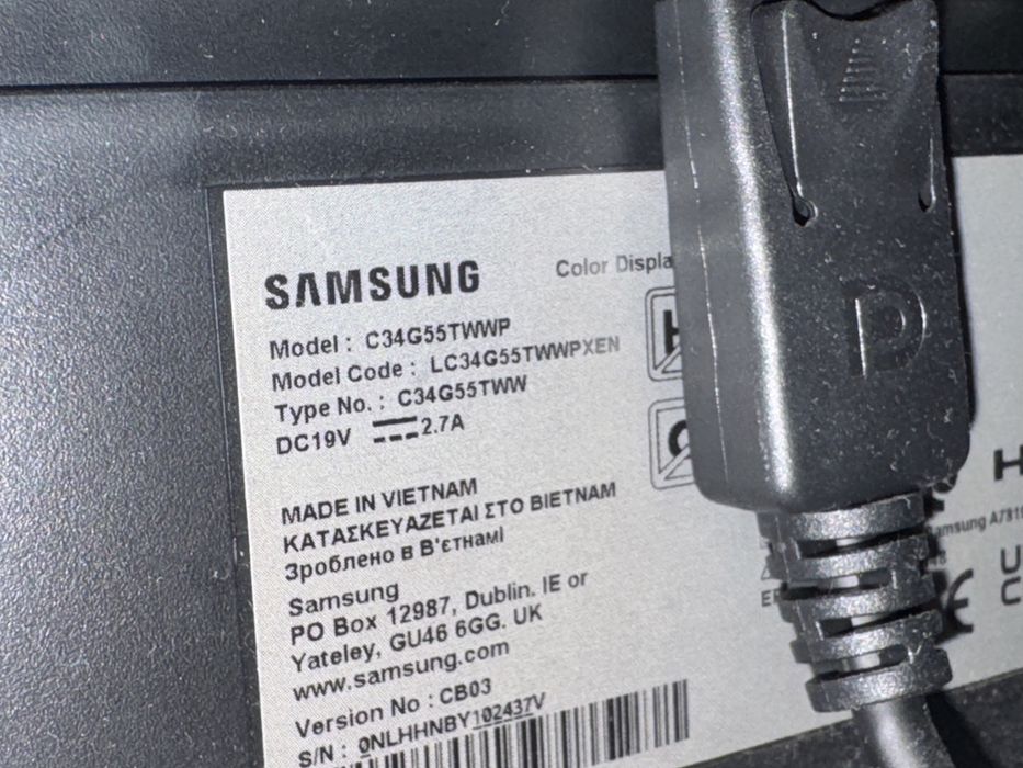 Vand monitor samsung odyssey g5 34 inch