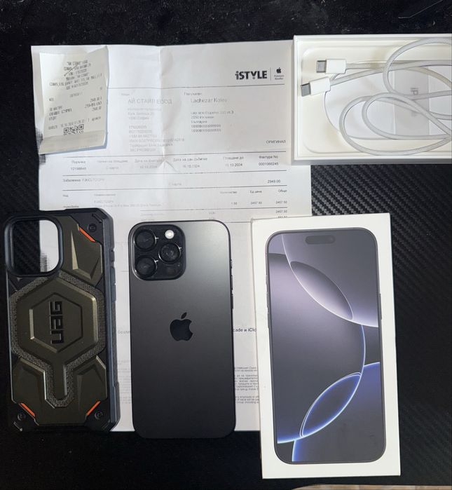 Iphone 16 pro max 256 като нов в гаранция!