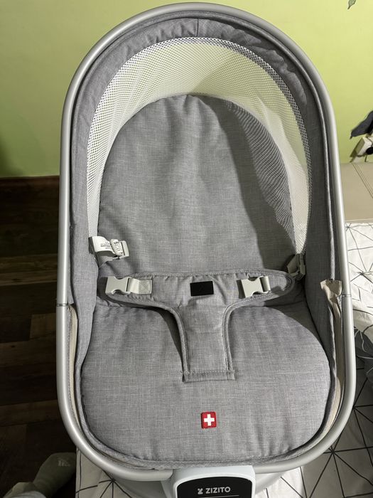 Бебешки шезлонг ZIZITO, Paolo, Вибриращ, Сив
