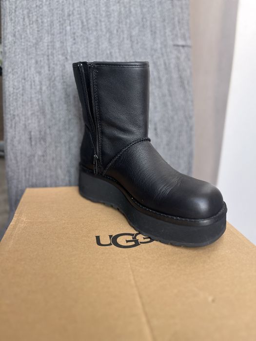 UGG Ghete de piele Cityfunc Mid, Negre