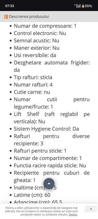 Canapea sau Canapea+ Frigider