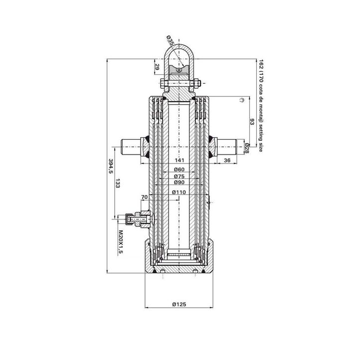 CIlindru basculare 3 elementi , 7 tone