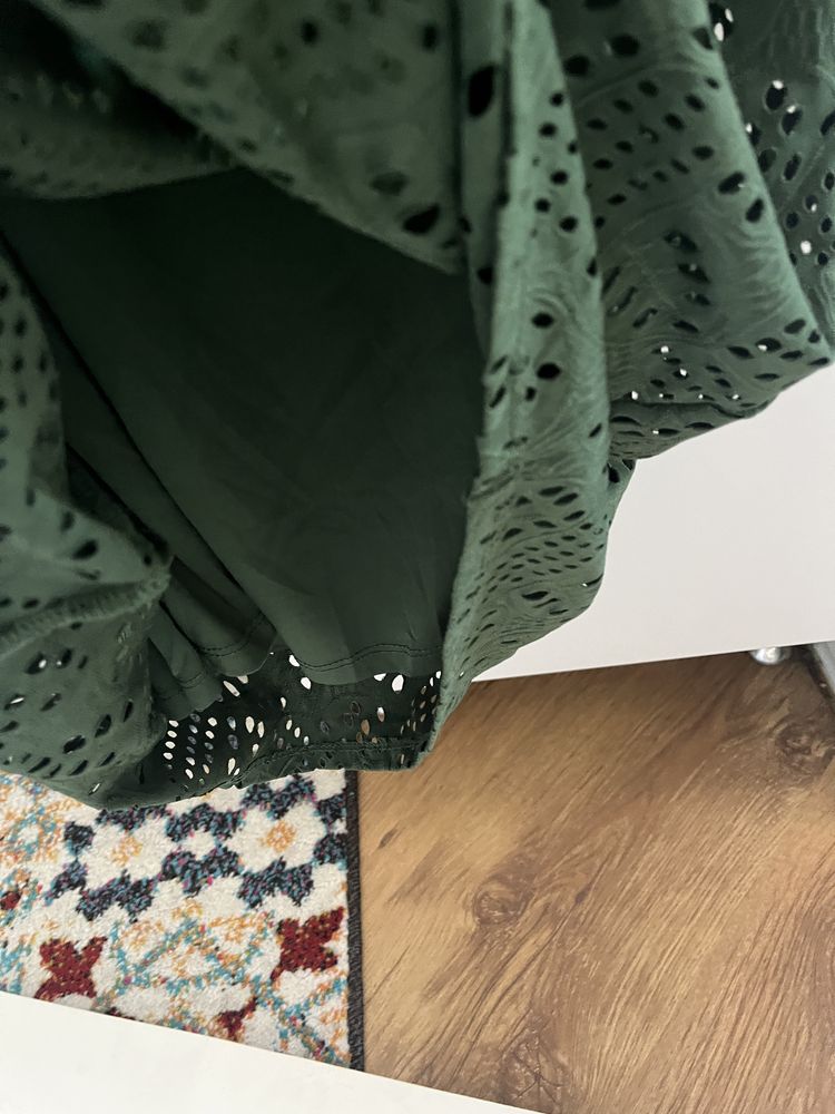 Rochie verde marimea S (merge si la gravide)