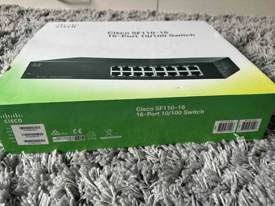 суич cisco sf110-16 16 port switch сплитер за интернет