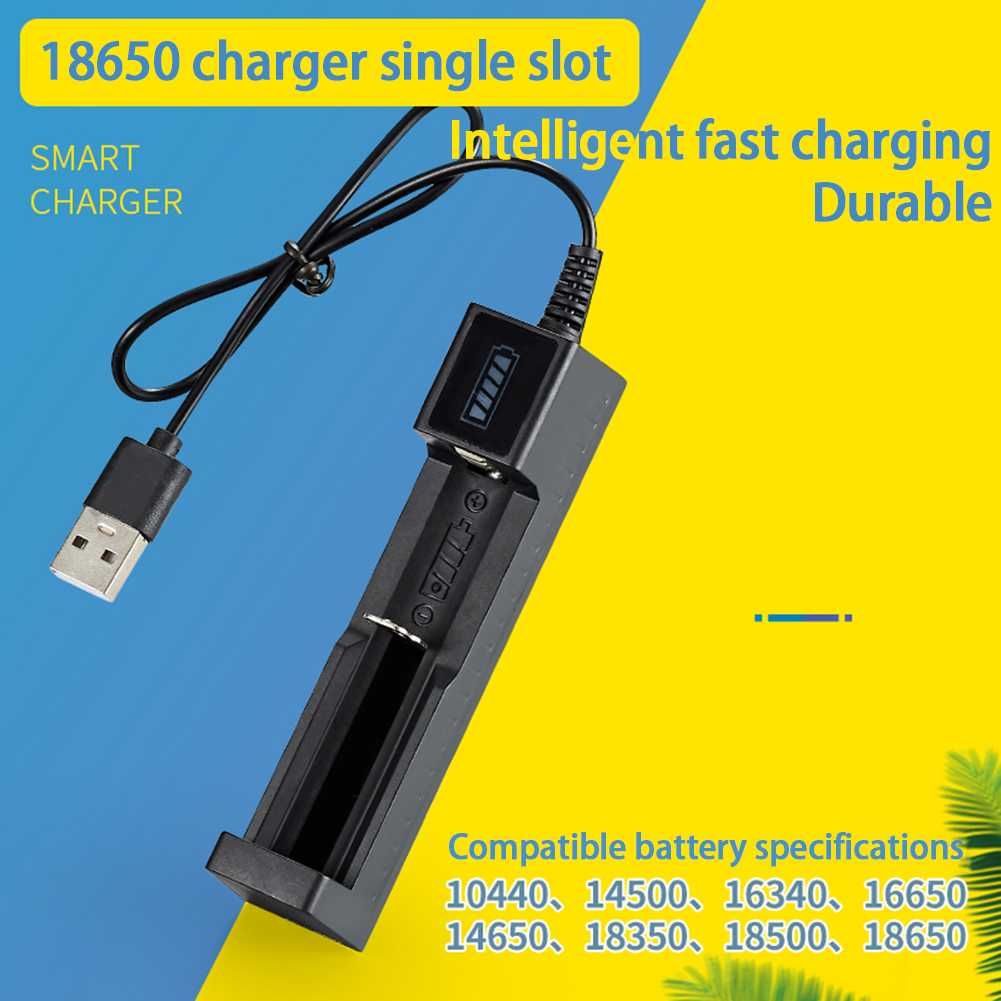 Usb интелигентно зарядно устройство за батерия Li-Ion 18650, индикатор