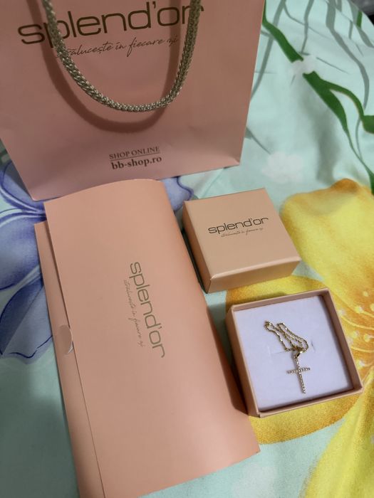 Lant de aur cu diamante