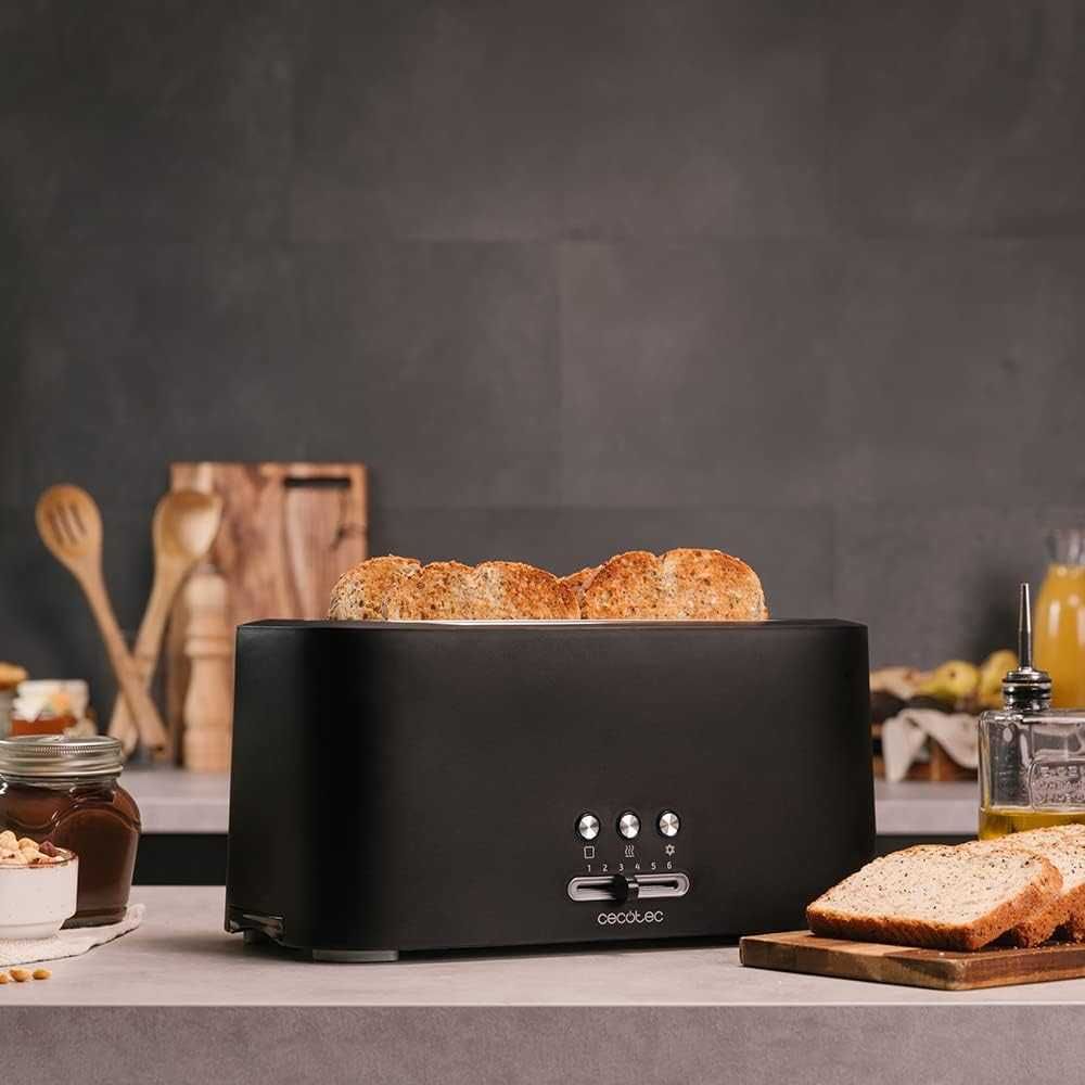 Тостер Cecotec Toast&Taste 16000, екстра двоен, 1630W, лек ДЕФЕКТ