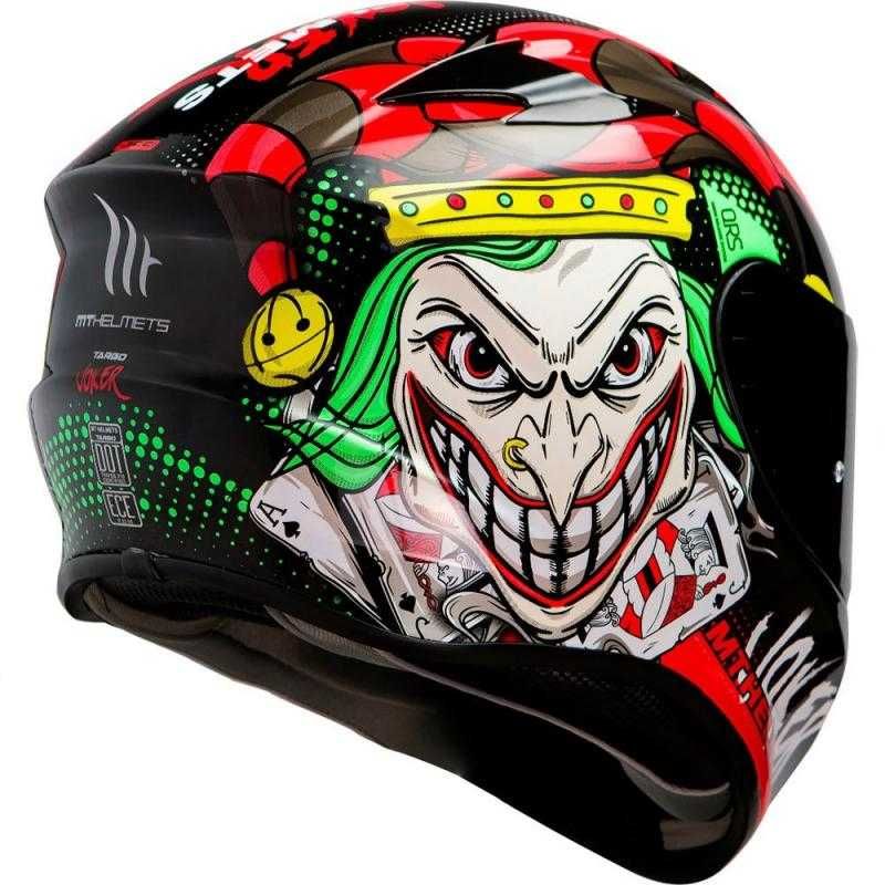 Casca moto integrala MT Helmets Targo Joker  negru lucios