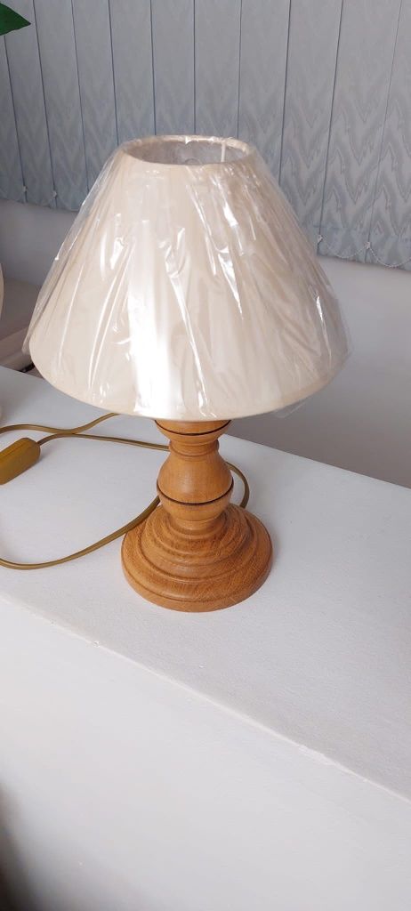 Lampa veioza vintage originala colectie lemn masiv W. Muller 1970