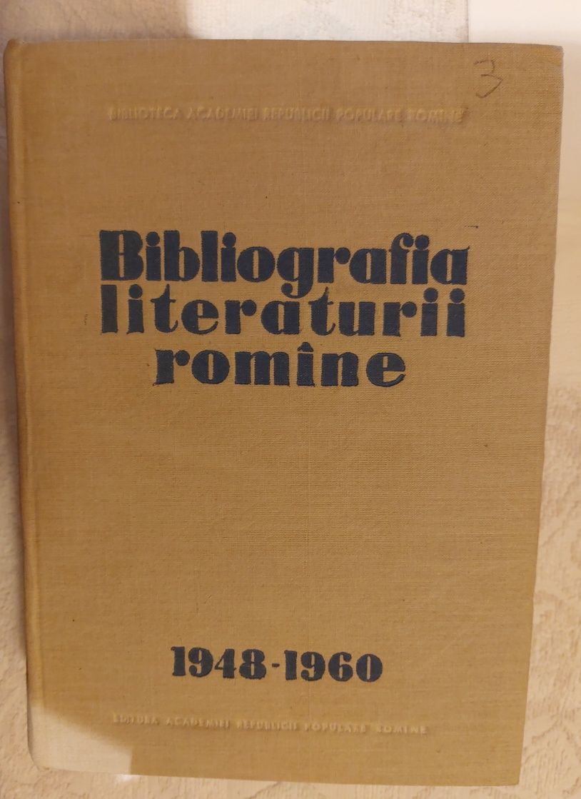 Bibliografia Literaturii Romane