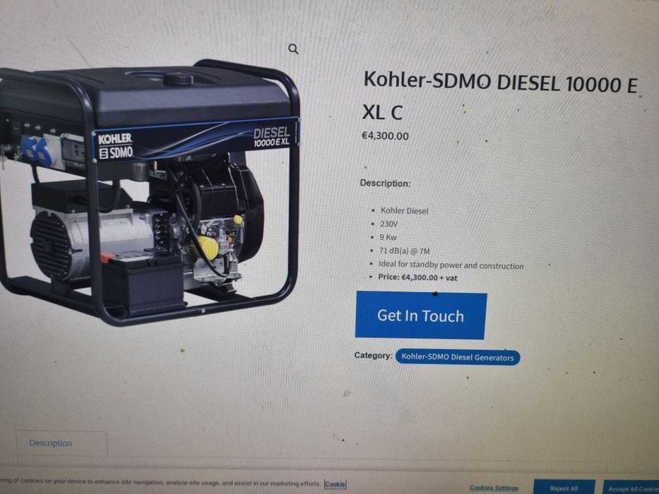 Generator 10 kw sdmo