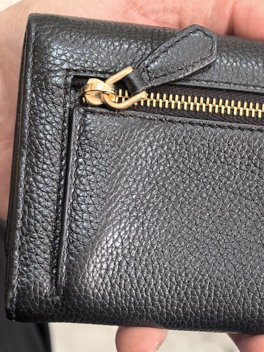 Prada Continental Long Wallet Vitello Daino Leather