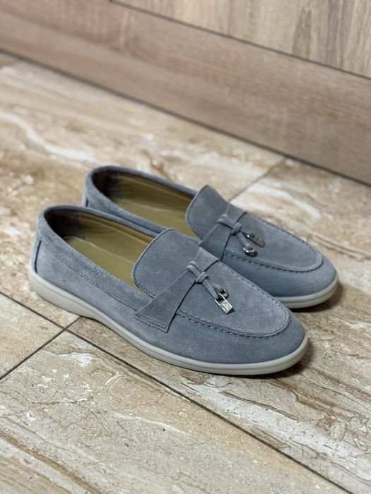 Mocasini piele intoarsa stil Loro Piana 38