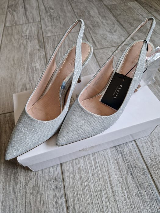 Pantofi Mohito, argintii 39