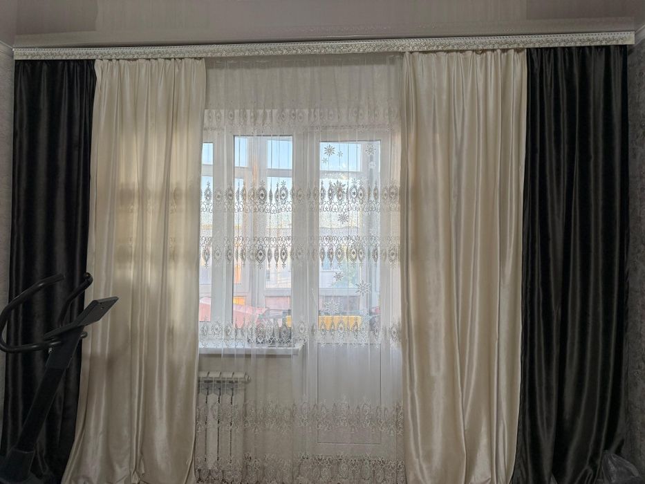 Продам тюль со шторами
