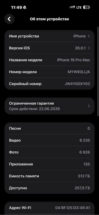 Iphone 16 pro Max 512г состояние отличное как новый срочно надо деньги