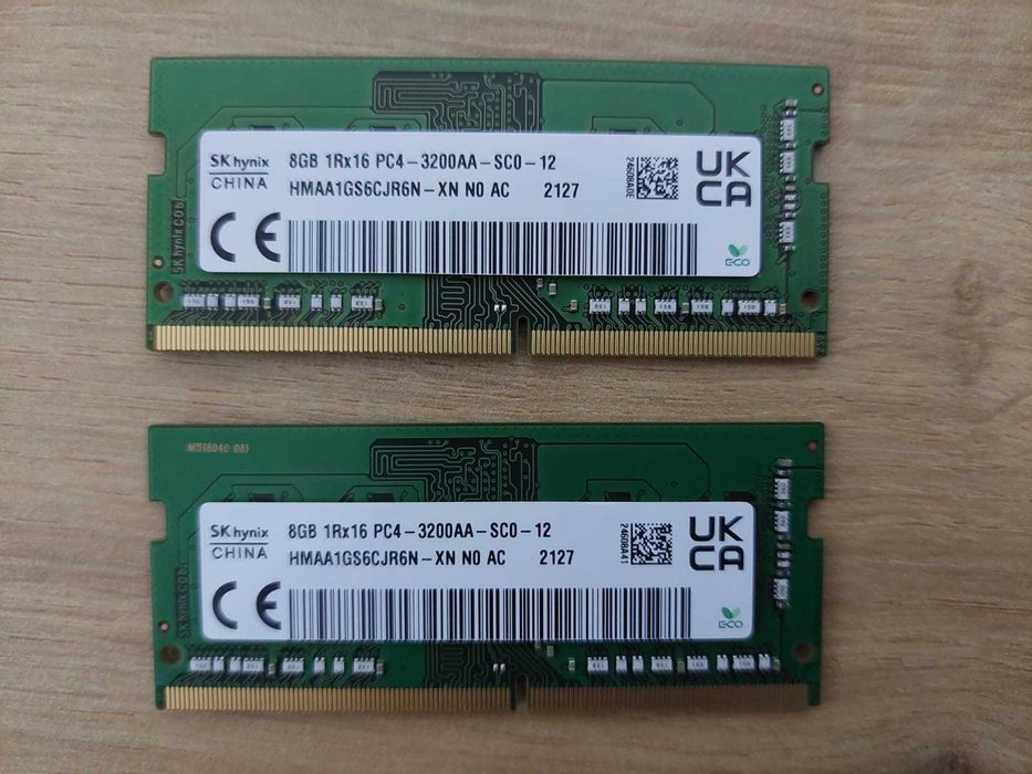 Memorie RAM 16GB DDR4 3200 MHz SODIMM kit laptop Lenovo originale