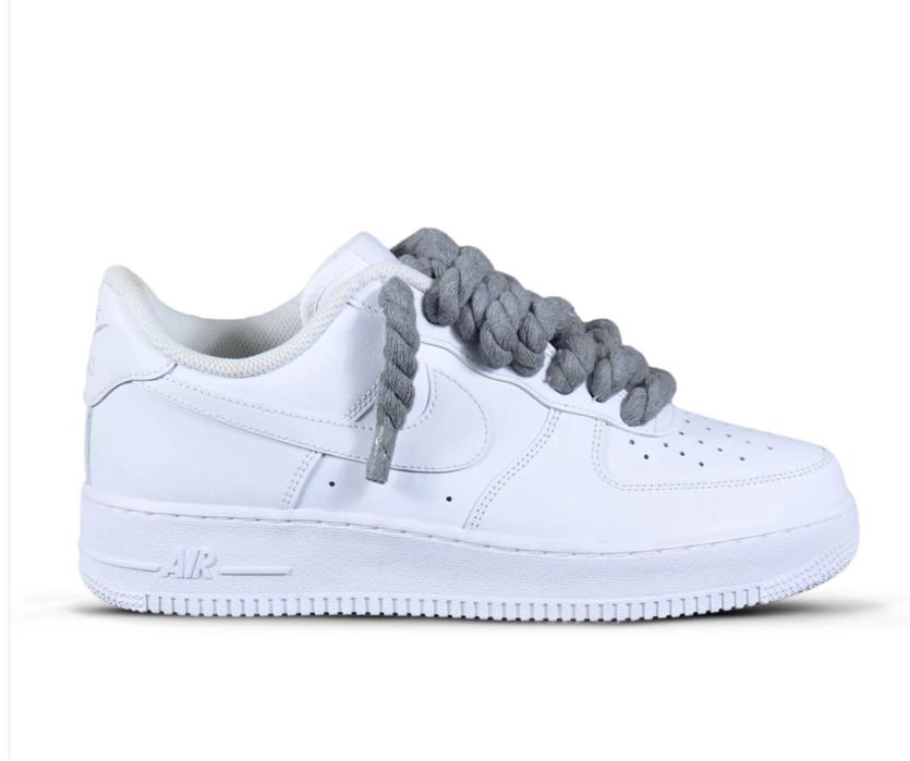 Pantofi Sport Air Force 1 Custom Rope Laces Gri- originali