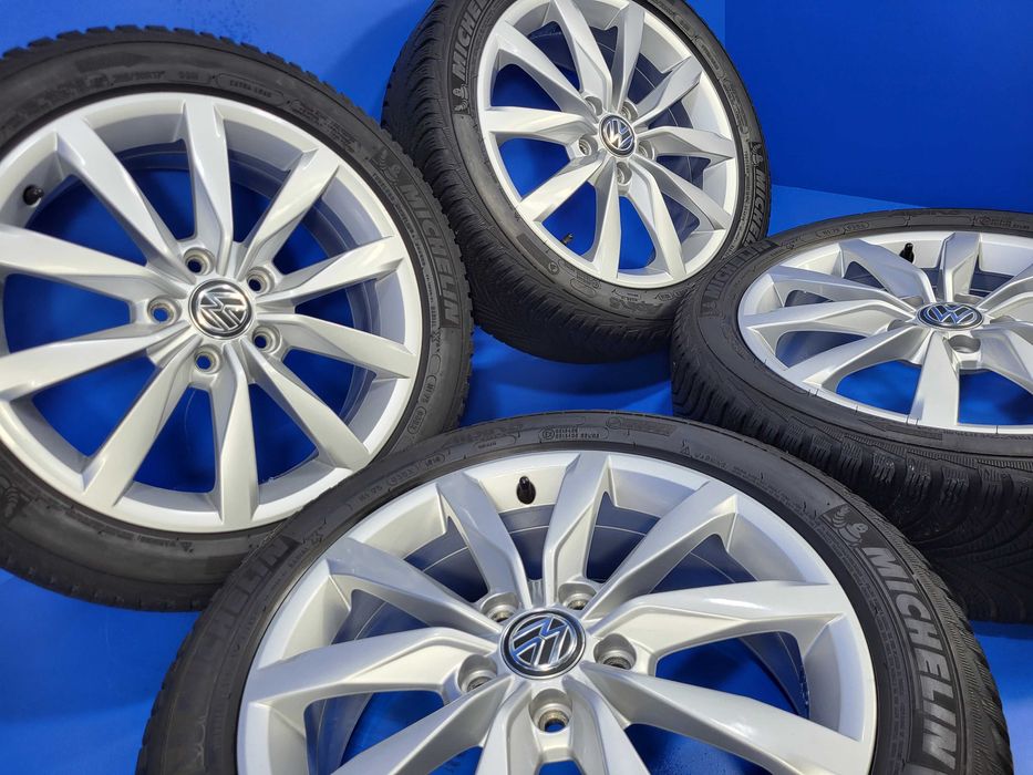 Vand jante/roti 5x112 R17 OE Vw Golf-Passat-Jetta + 205 50 17 fff bune