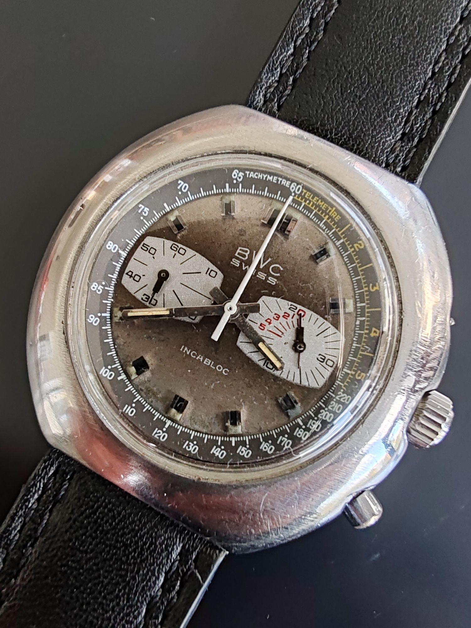 Ceas BWC Chronograph Jumbo 44 mm - Valjoux 7733