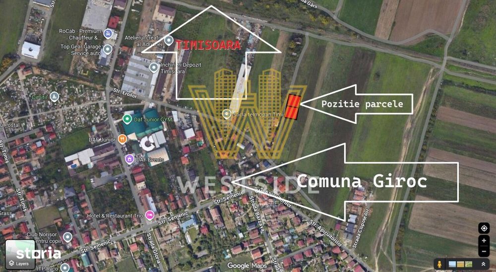Teren de vanzare, in Giroc
