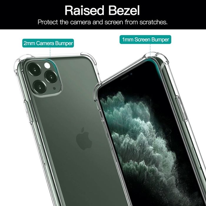 Husa Protectie transparenta iPhone 11 Pro +2 protectii de sticla ecran