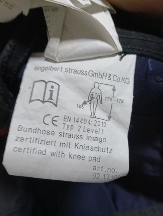 Strauss pantaloni de lucru protecție salopeta 50 cm