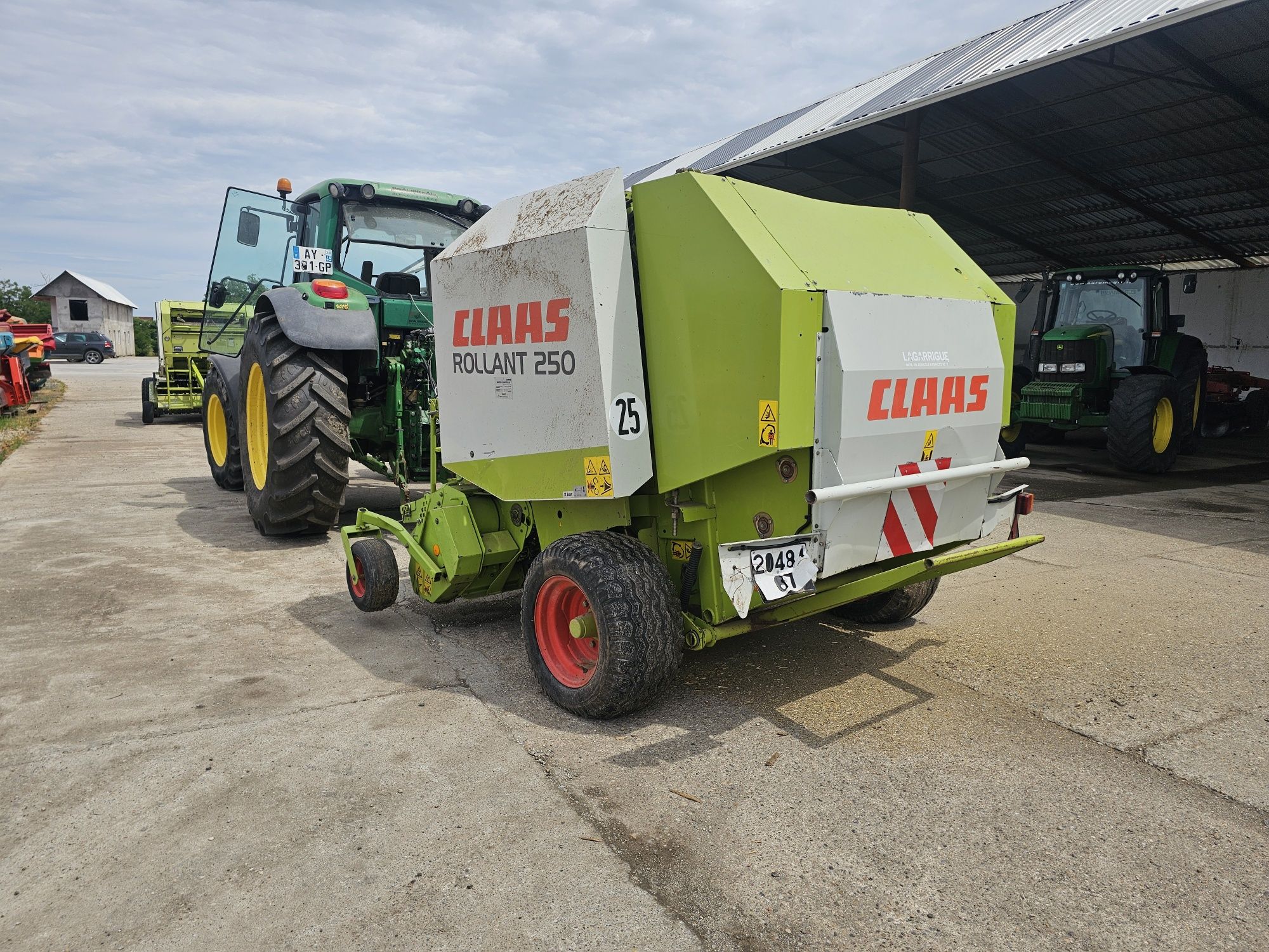 presa claas coasa grebla remorca met mig plug disc