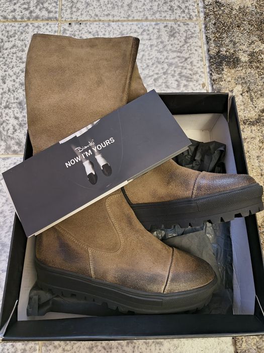 Ботуши  Bianki естествен велур