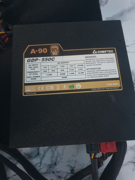 Sursa Chieftec 550W A-90 Gold
