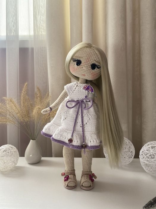 Кукла вязаная,ручная работа!