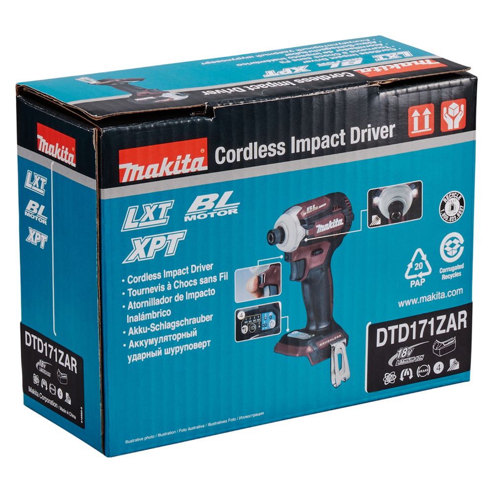 Импакт Makita DTD171ZAR 18V + Батерия и Бързо Зарядно Устройство