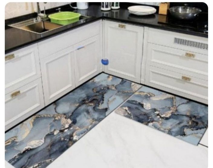 Комплект  водоустойчиви противоплъзгащи постелки за кухня