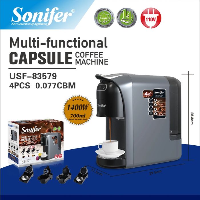 (Sf-32) Кофемашина Sonifer SF-3579 серый