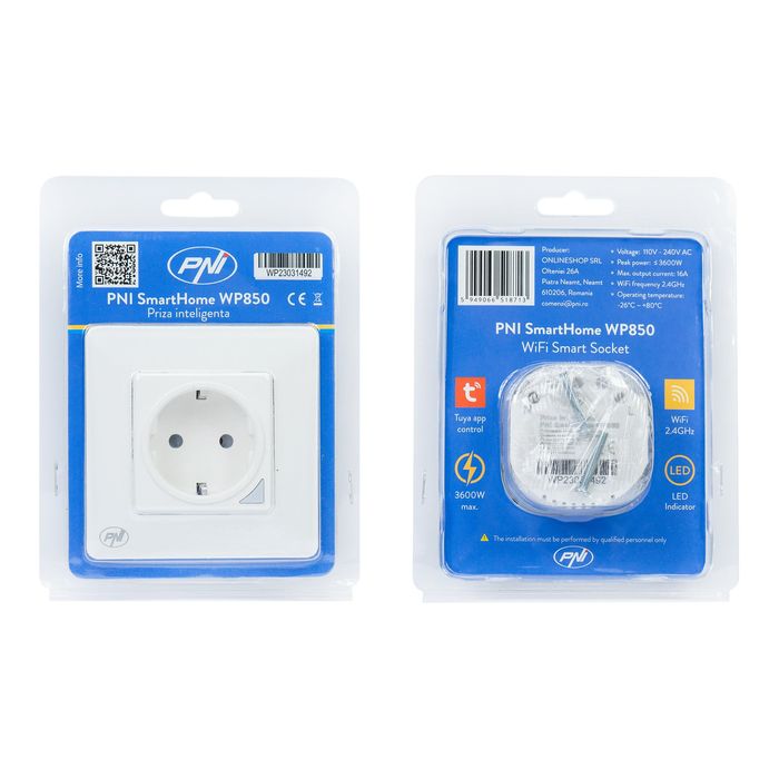 Priza inteligenta PNI SmartHome WP850 WiFi