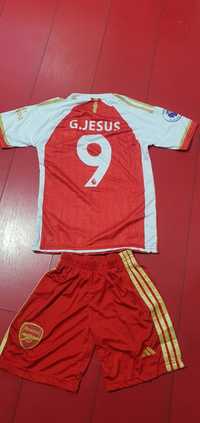 Tricou compleu copii Gabriel Jesus Arsenal 2023-2024