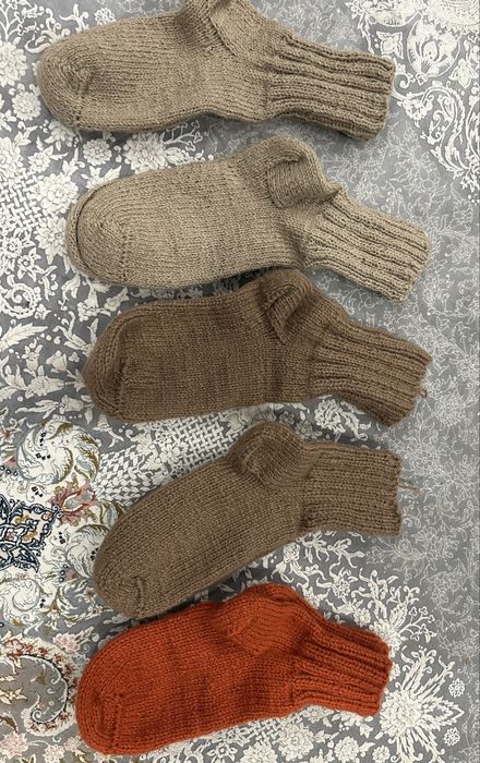 Шерстяные носки,ручной вязки