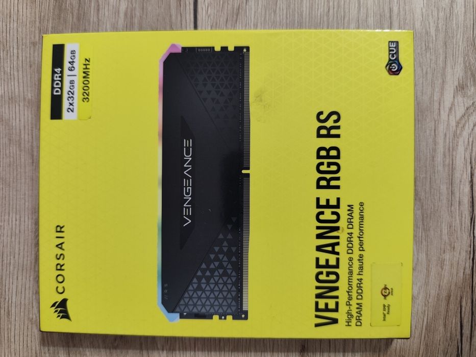 Corsair vangeance rgb 2x32 gb ram  nou
