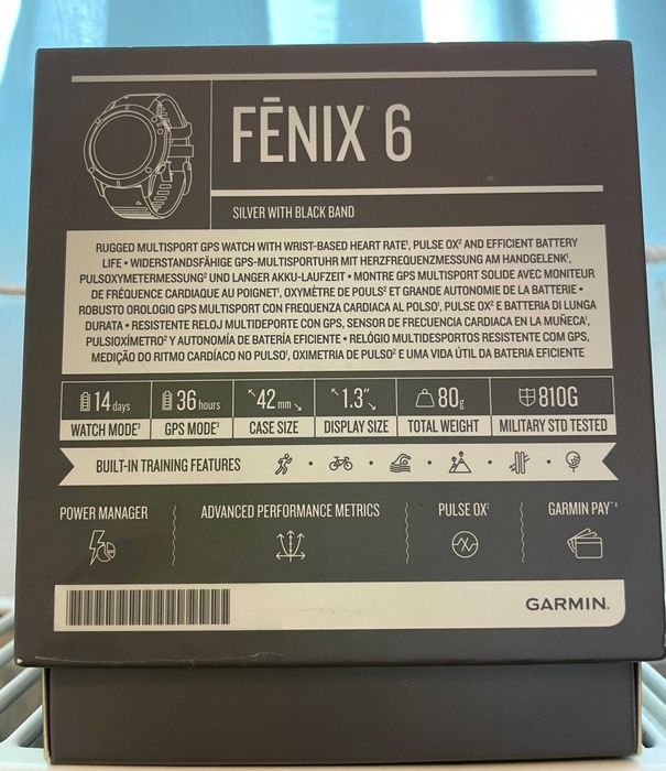 Garmin fēnix® 6, Silver - stare exceptionala