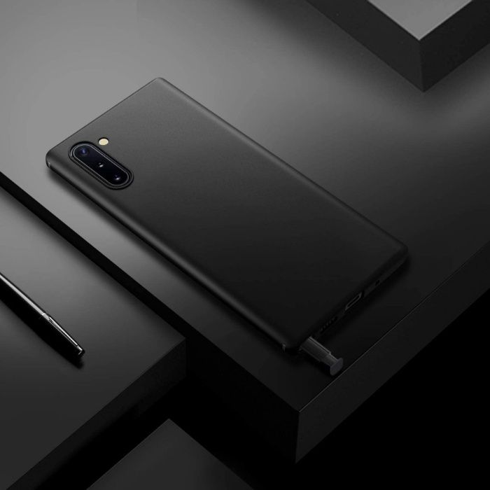 Husa Samsung Galaxy Note 10, silicon slim antisoc Negru