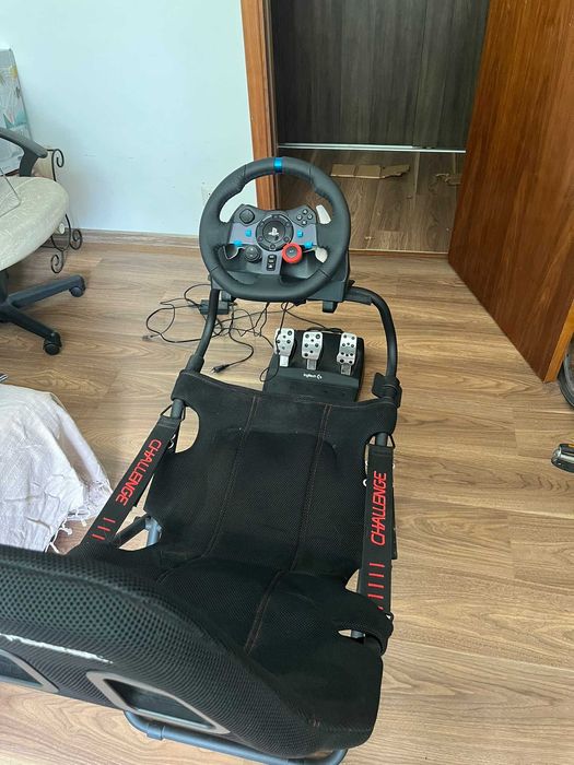 Volan gaming Logitech G29 Driving Force PS4, PS5 + Playseat Challenge