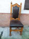 Masa 6 scaune stil antic Italia extensibila lemn sculptat baroc,