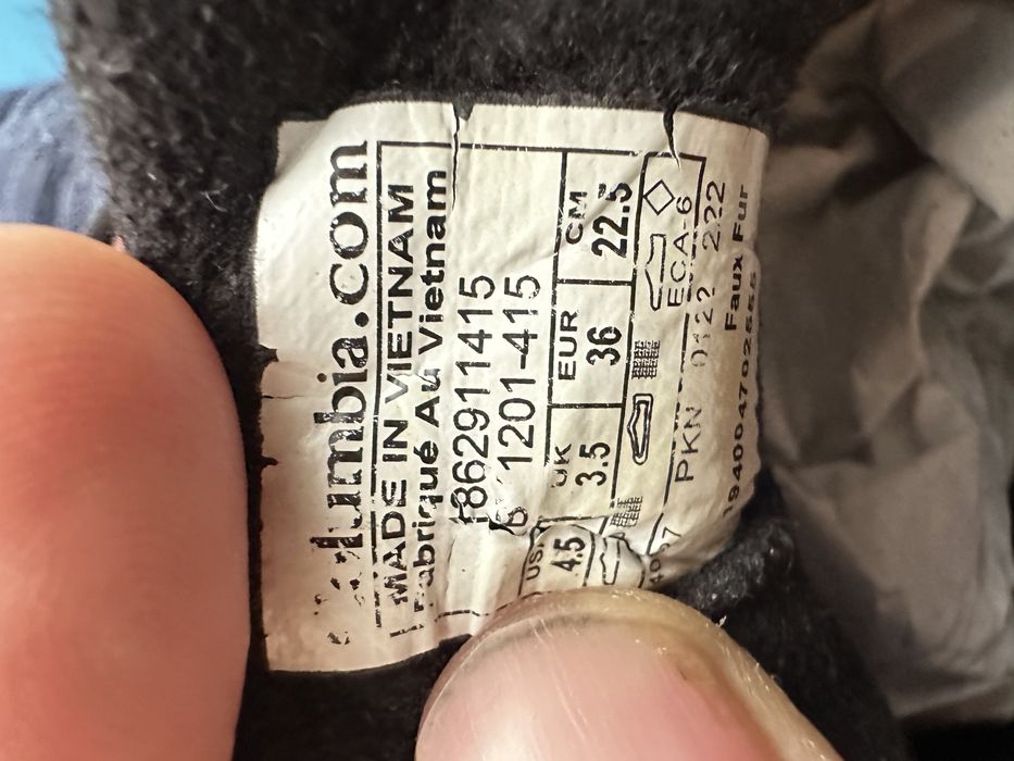 Детски зимни обувки Columbia 36 номер