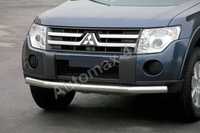 Bullbar inox, bara protectie fata Line Mitsubishi Pajero V80